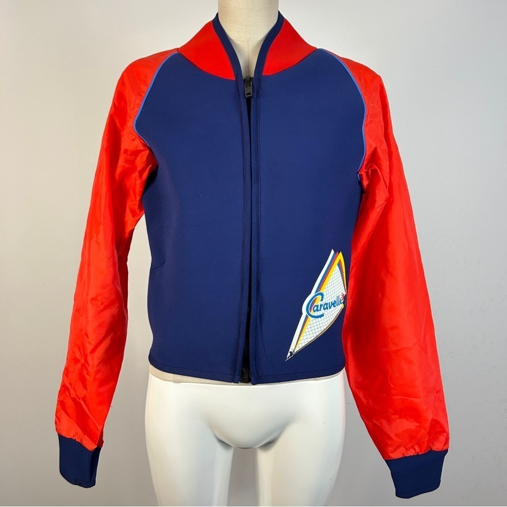 Rare Vintage 80s Marlin Sports Colorblock Jacket - Men’s L Retro Blue/Red ❤️